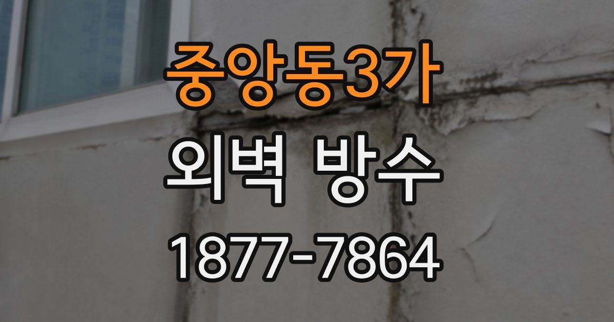 중앙동3가 외벽 방수