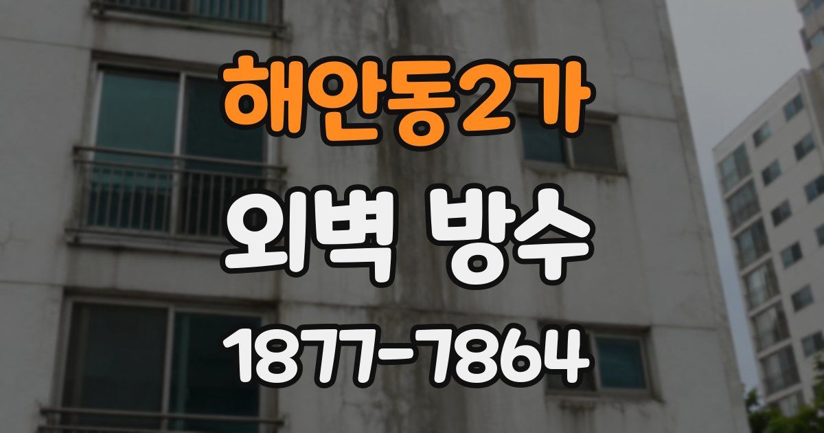 해안동2가 외벽 방수