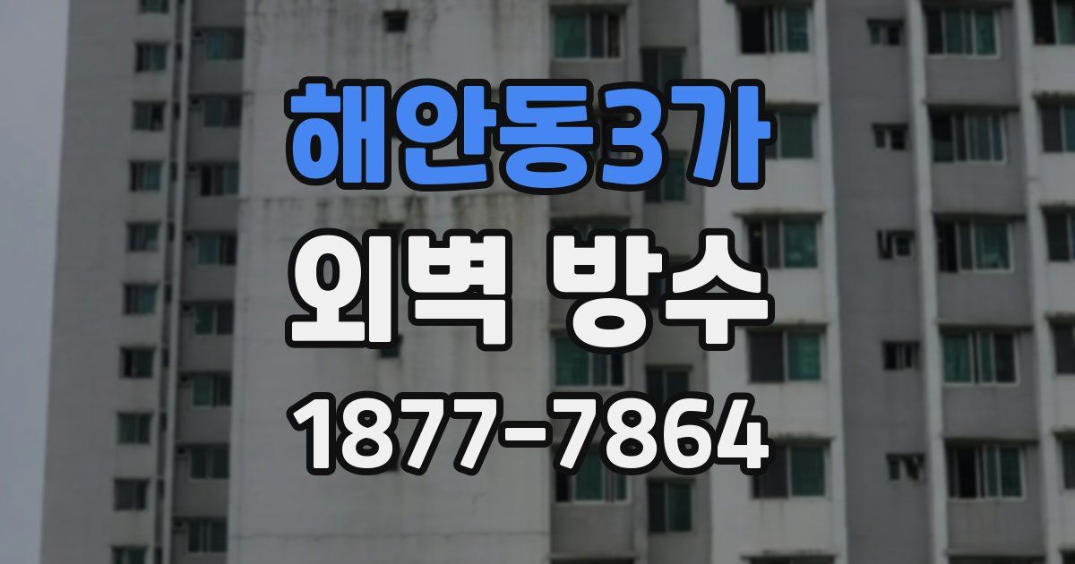 해안동3가 외벽 방수