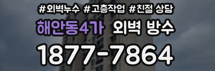 해안동4가 외벽 방수