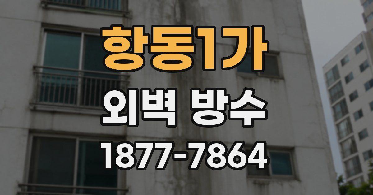 항동1가 외벽 방수