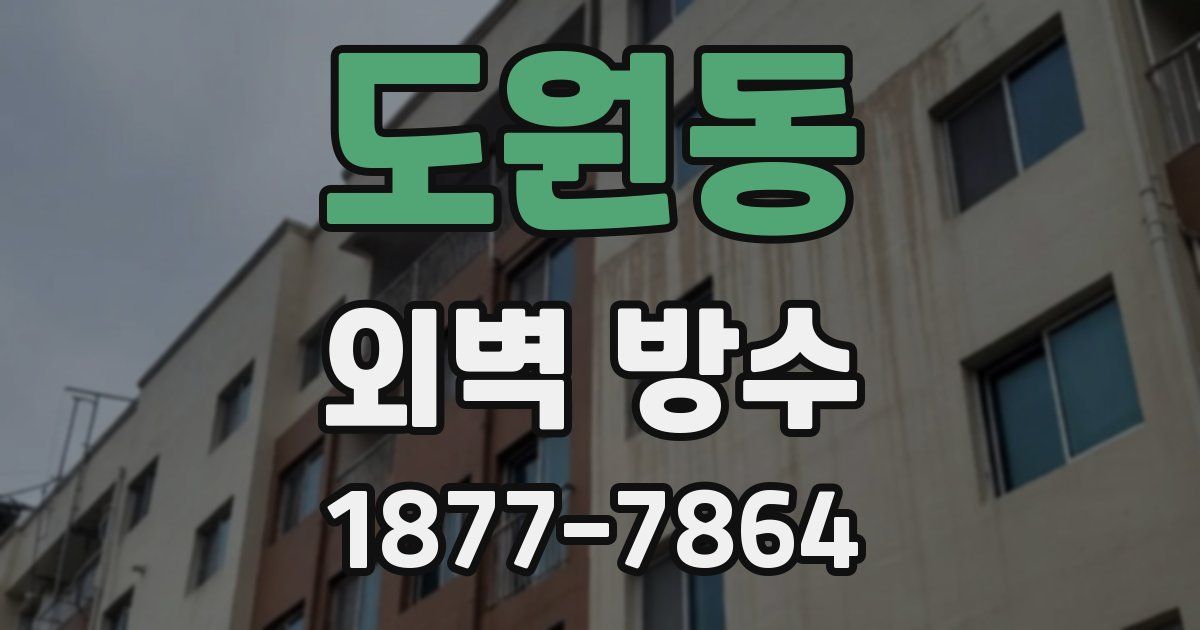 도원동 외벽 방수