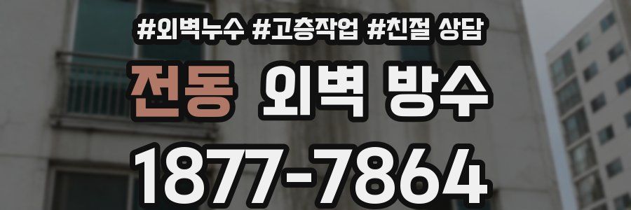 전동 외벽 방수