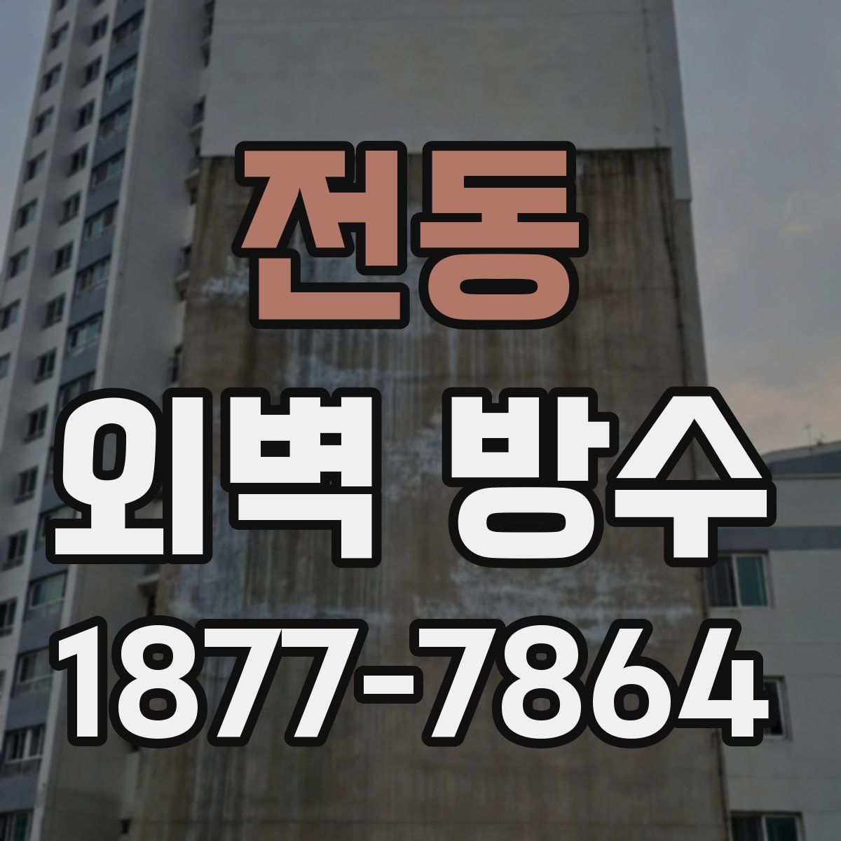 전동 외벽 방수