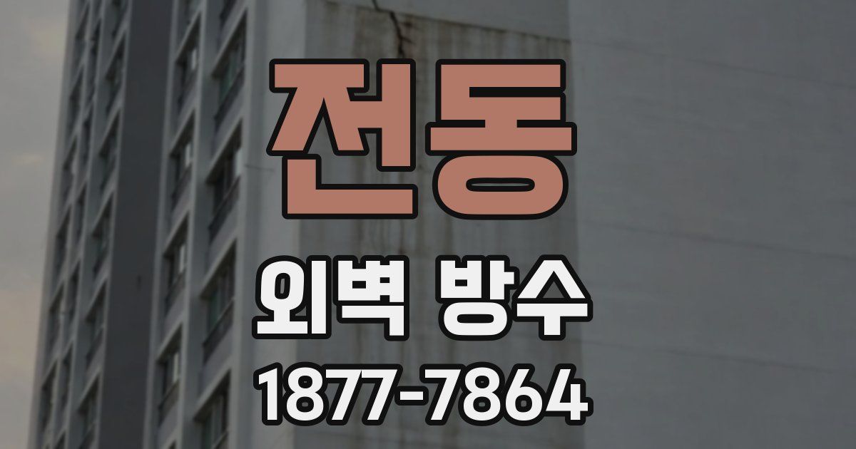 전동 외벽 방수
