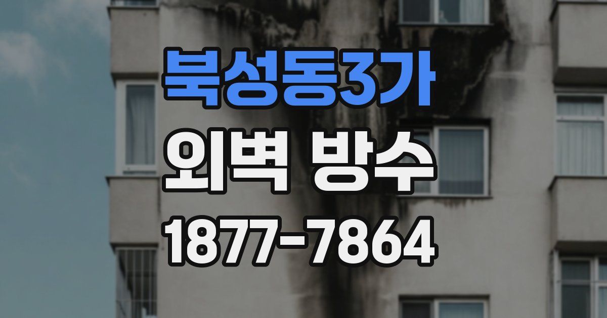 북성동3가 외벽 방수