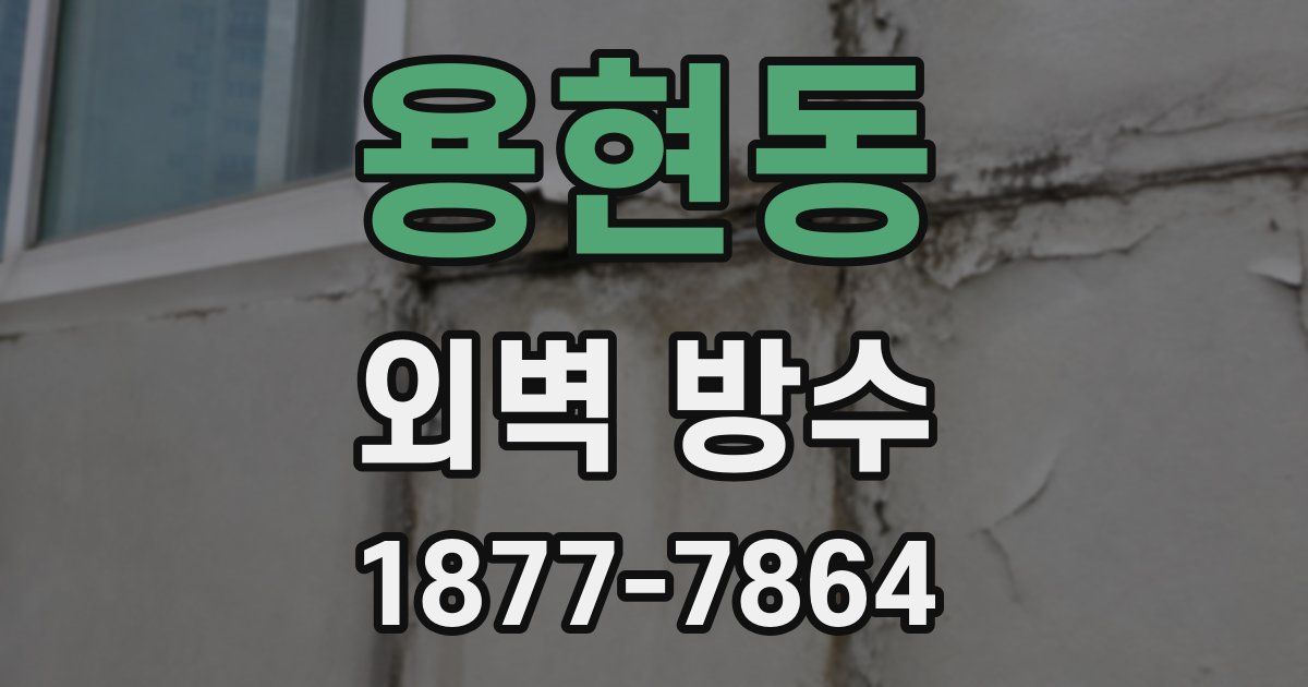 용현동 외벽 방수