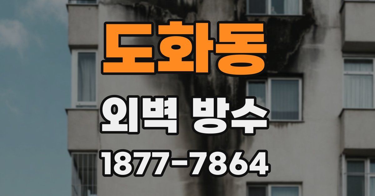 도화동 외벽 방수