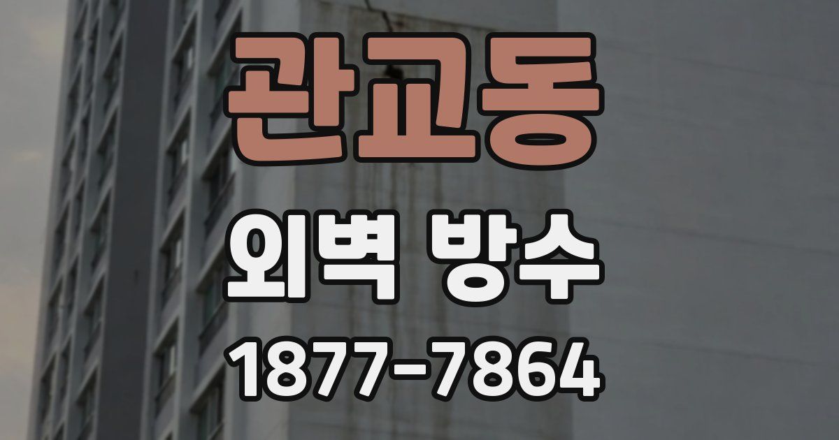 관교동 외벽 방수