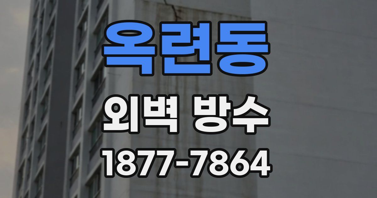 옥련동 외벽 방수
