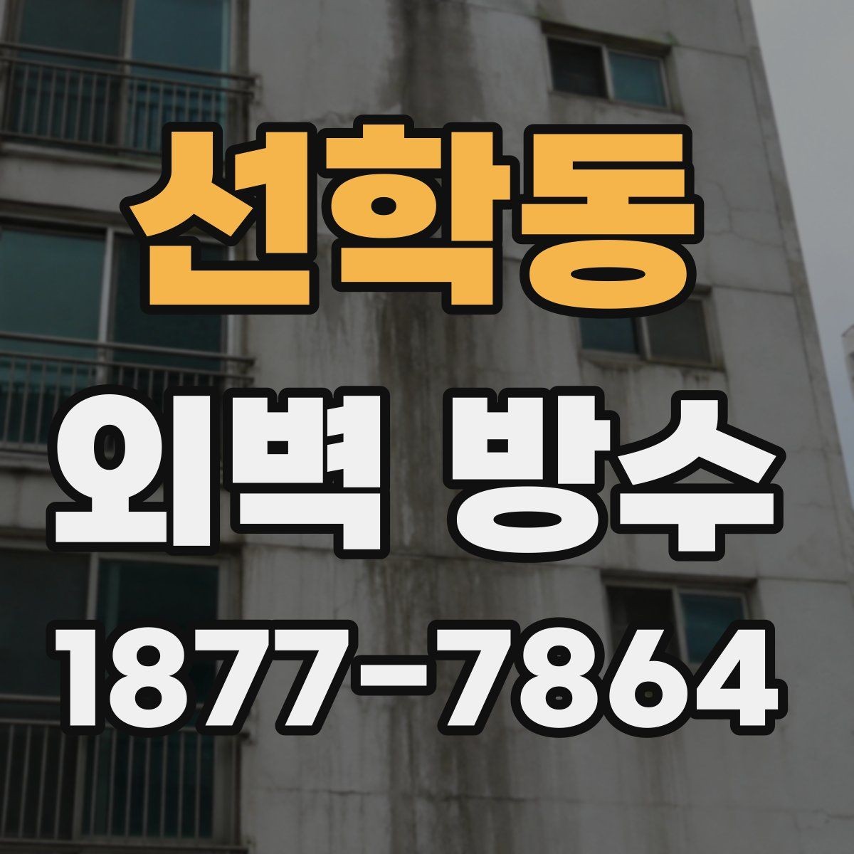선학동 외벽 방수 하자 발생을 줄이는 준비 과정