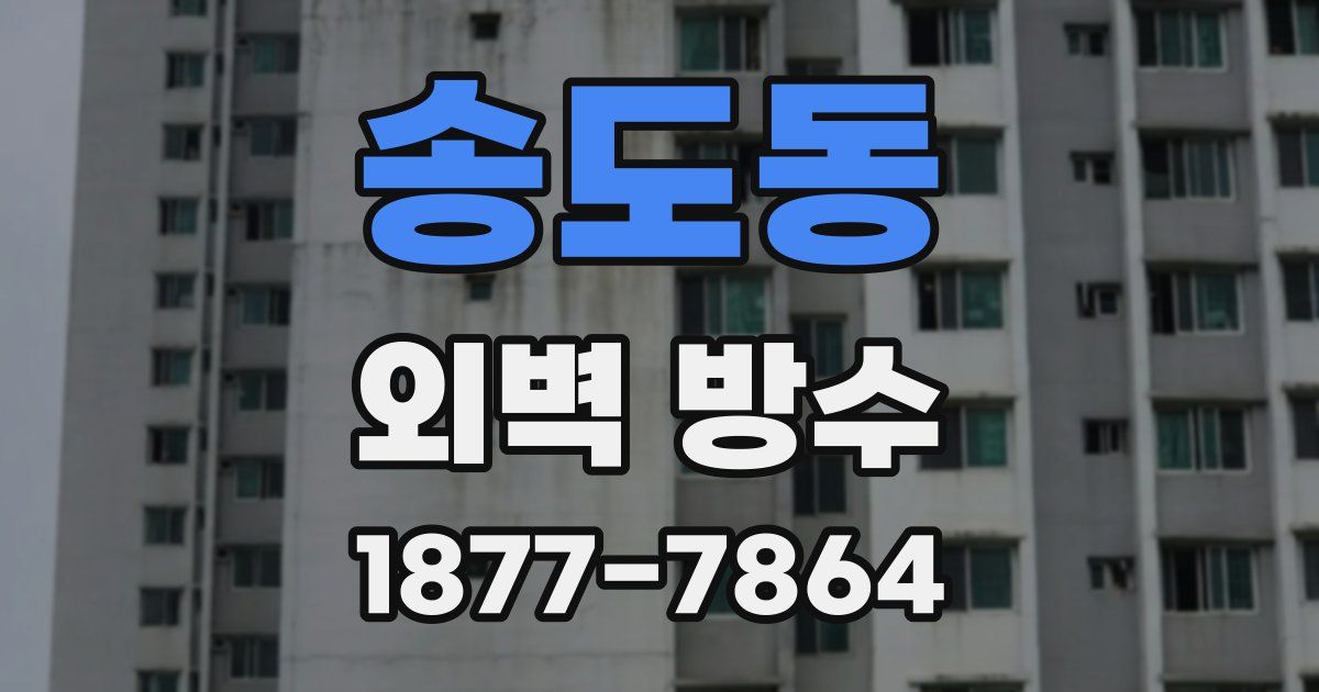 송도동 외벽 방수