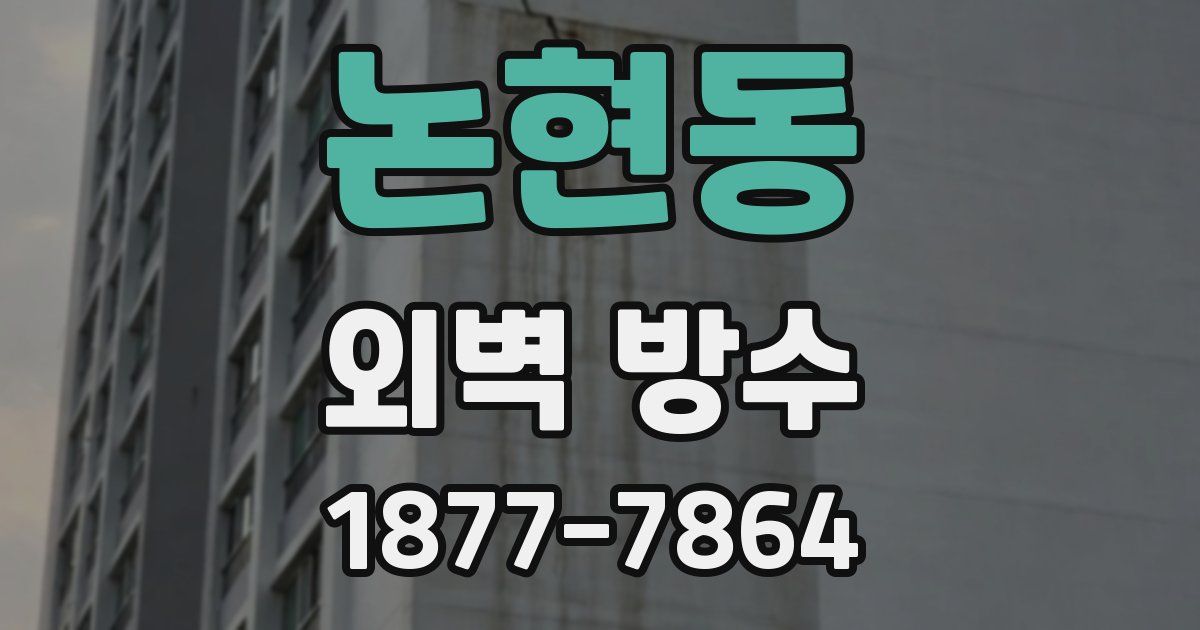 논현동 외벽 방수