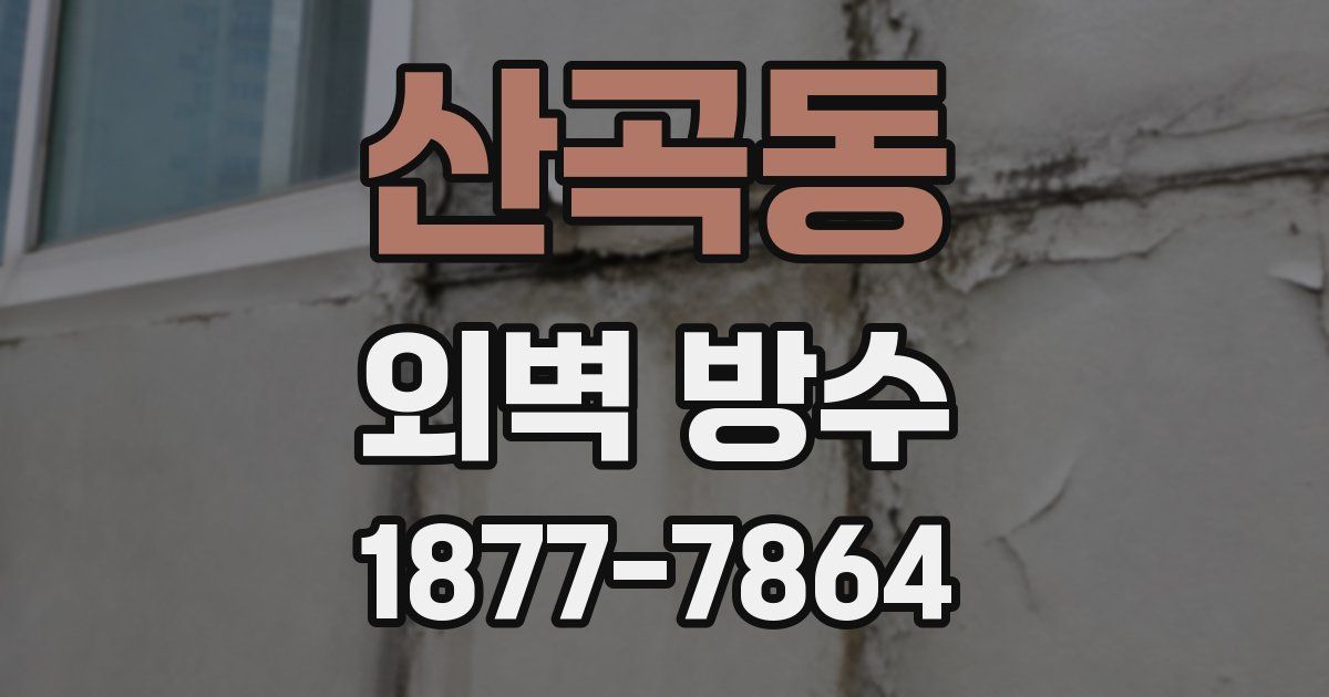산곡동 외벽 방수