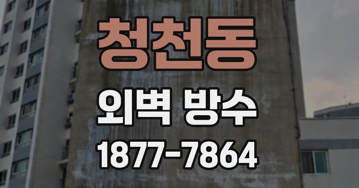 청천동 외벽 방수