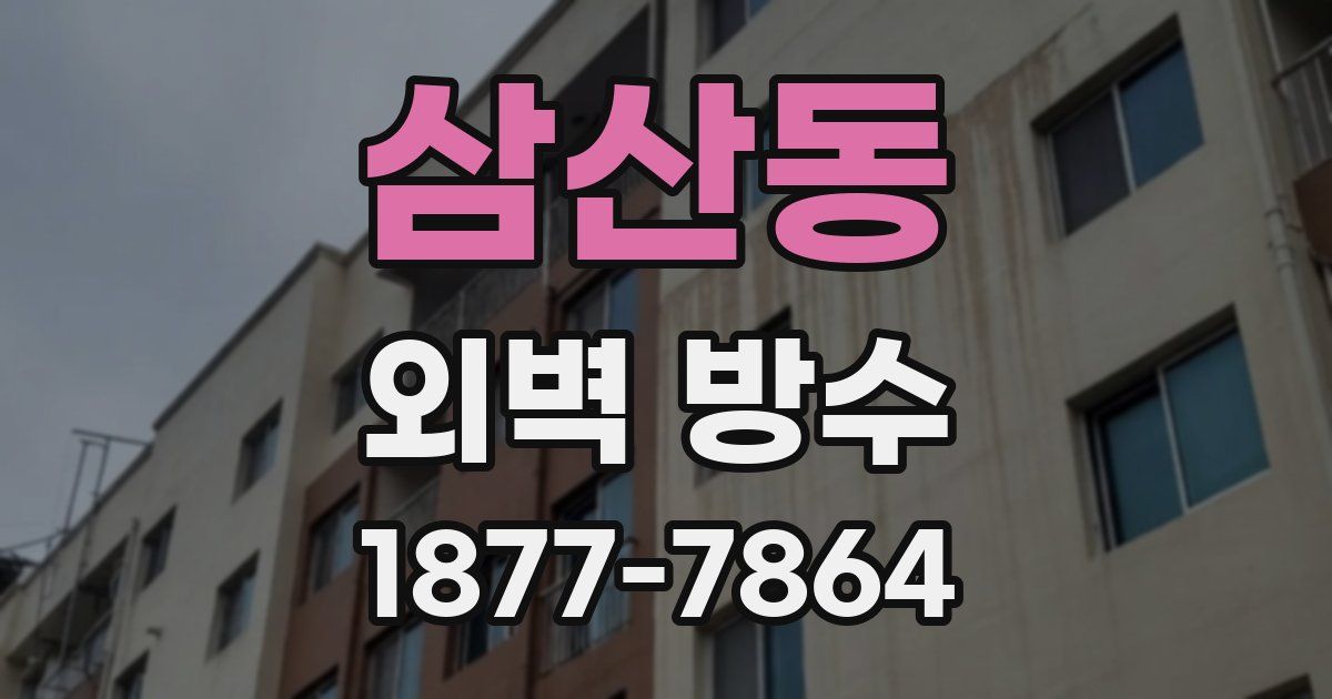 삼산동 외벽 방수