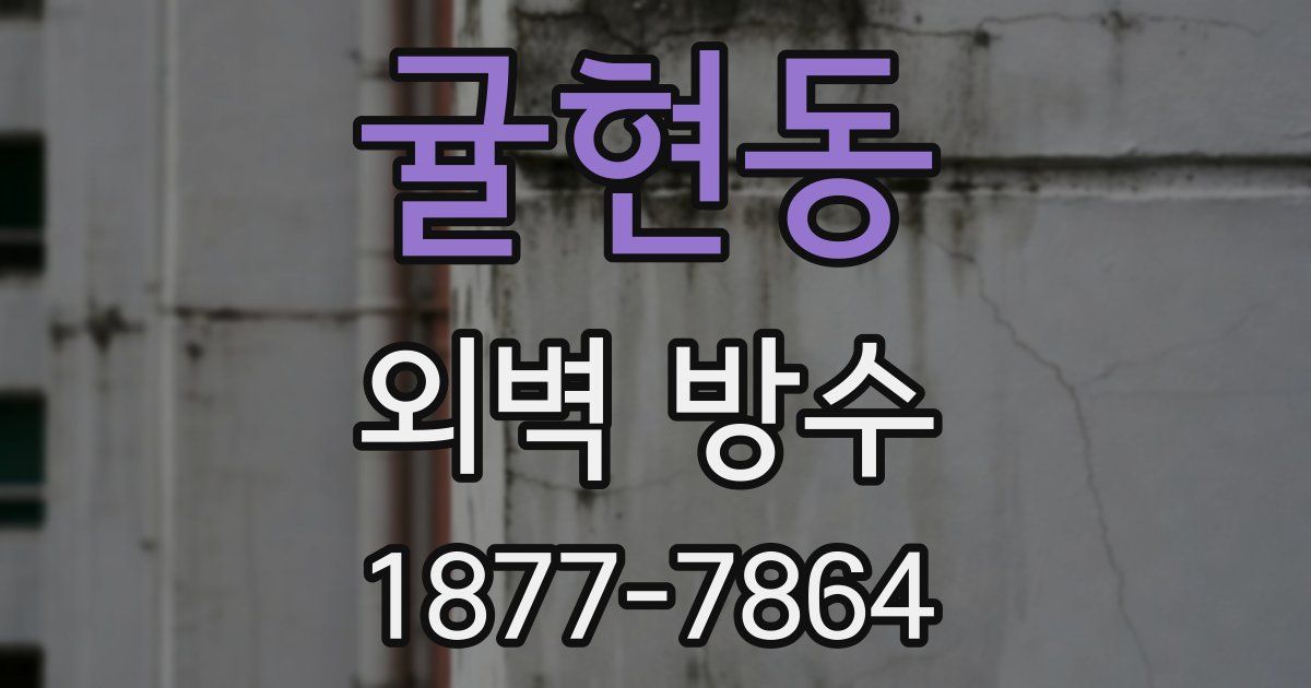 귤현동 외벽 방수