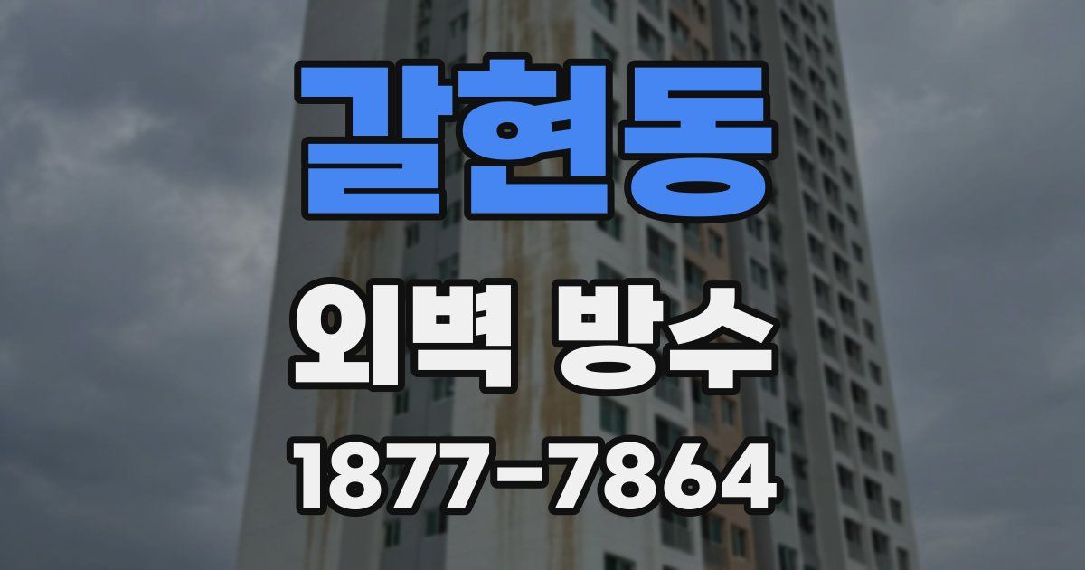 갈현동 외벽 방수