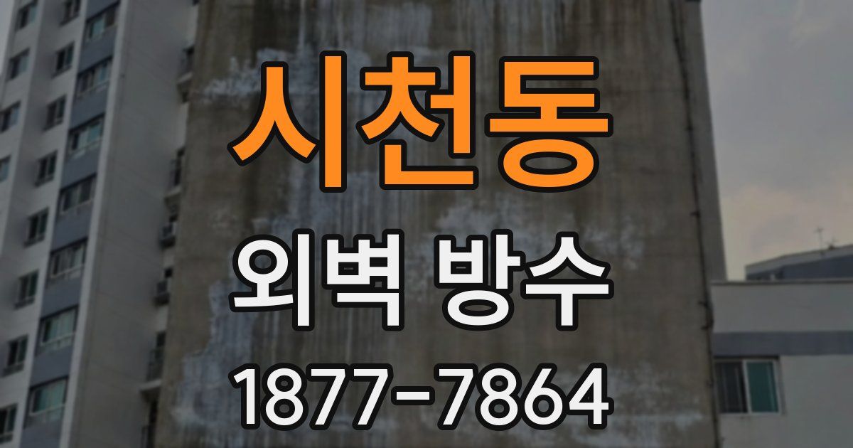 시천동 외벽 방수