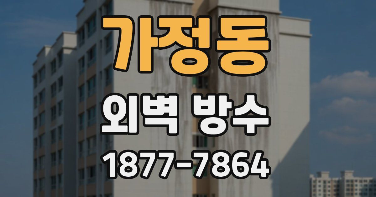 가정동 외벽 방수