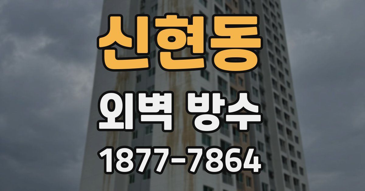 신현동 외벽 방수