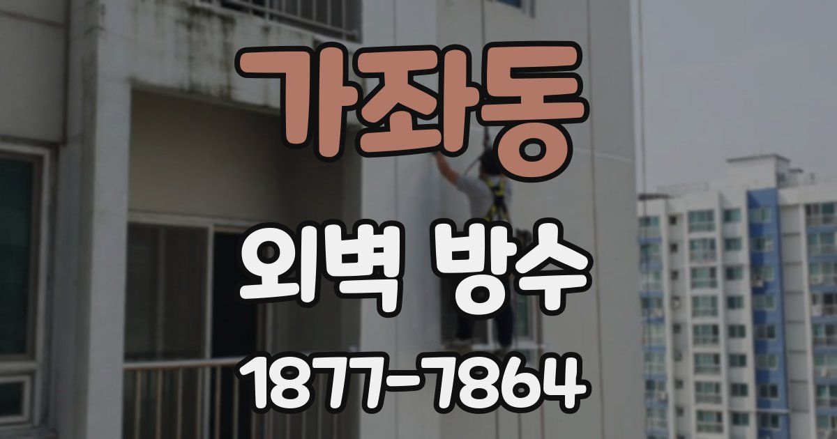 가좌동 외벽 방수
