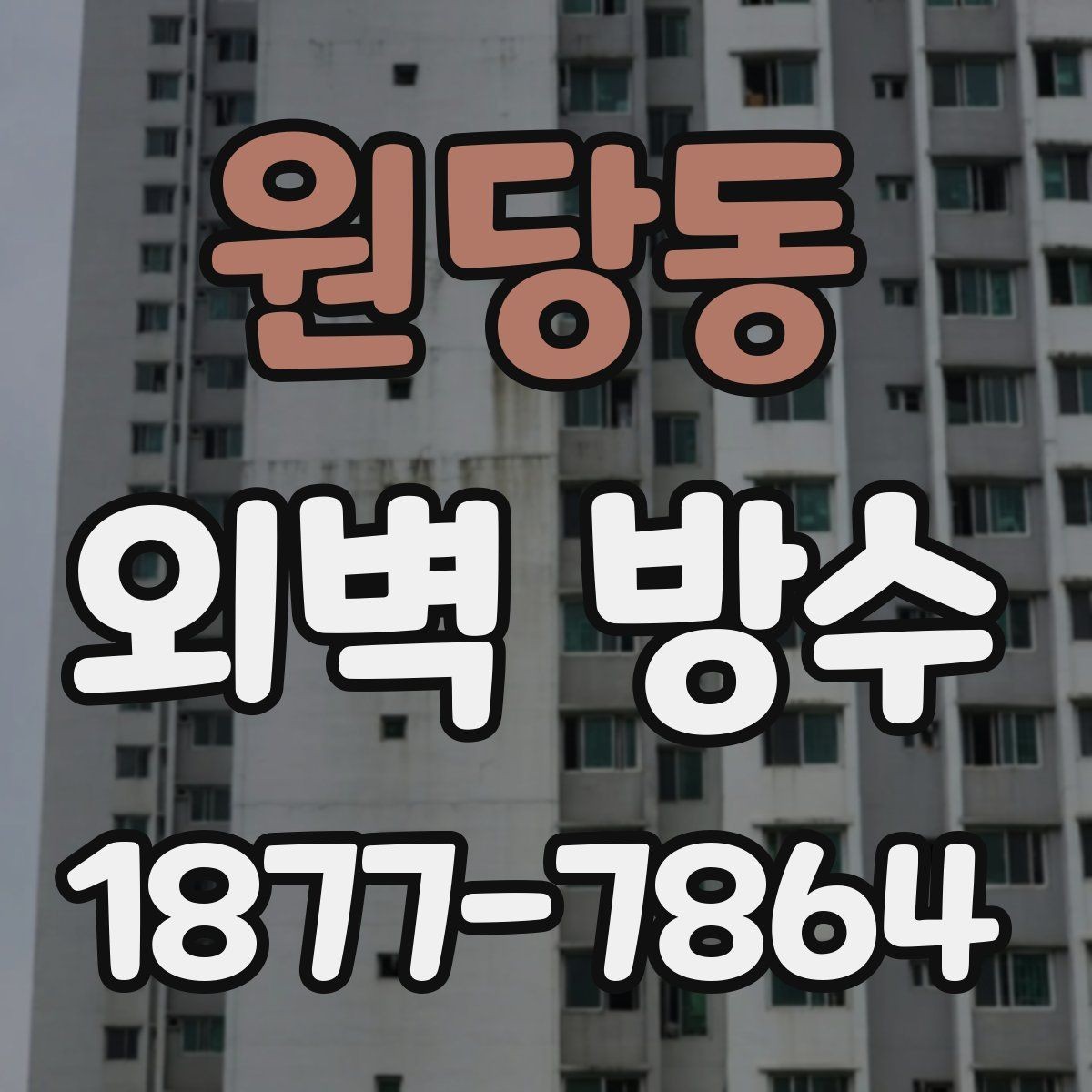 원당동 외벽 방수 상태를 확인하는 간단한 방법