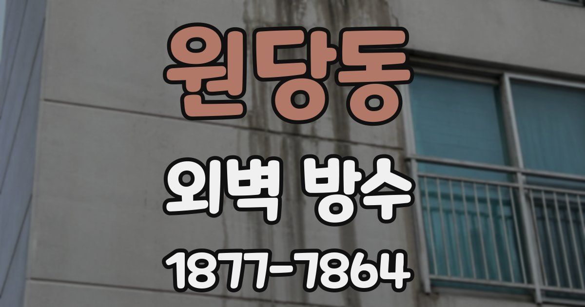 원당동 외벽 방수