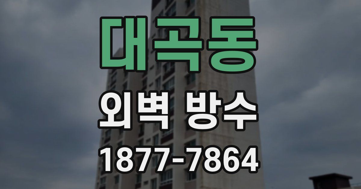 대곡동 외벽 방수