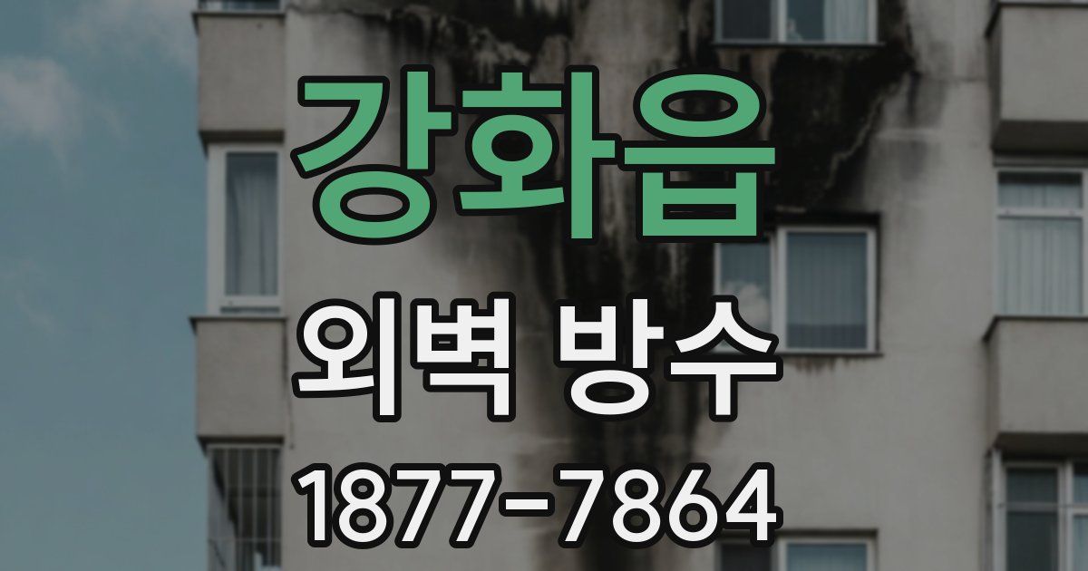 강화읍 외벽 방수