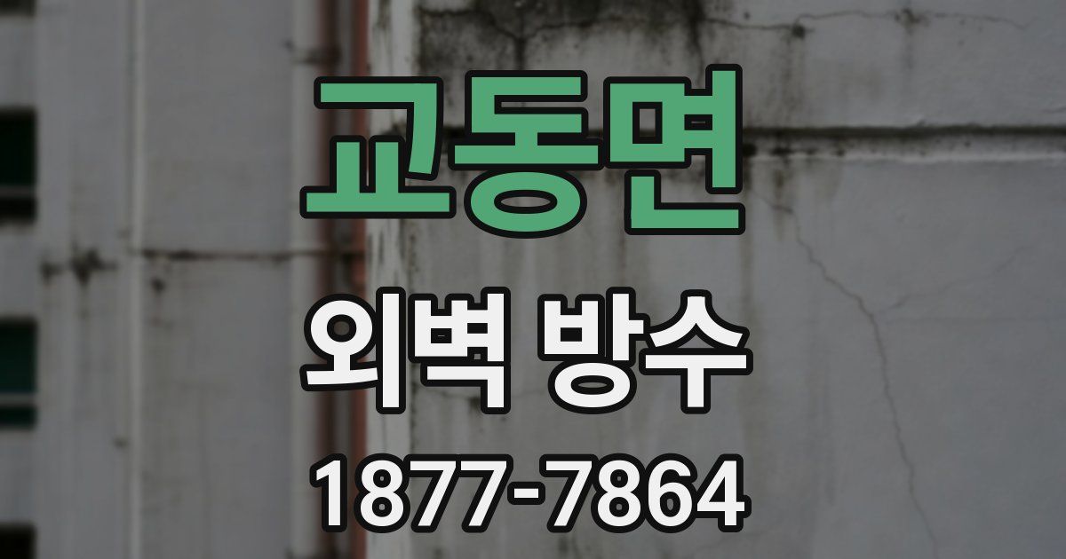 교동면 외벽 방수