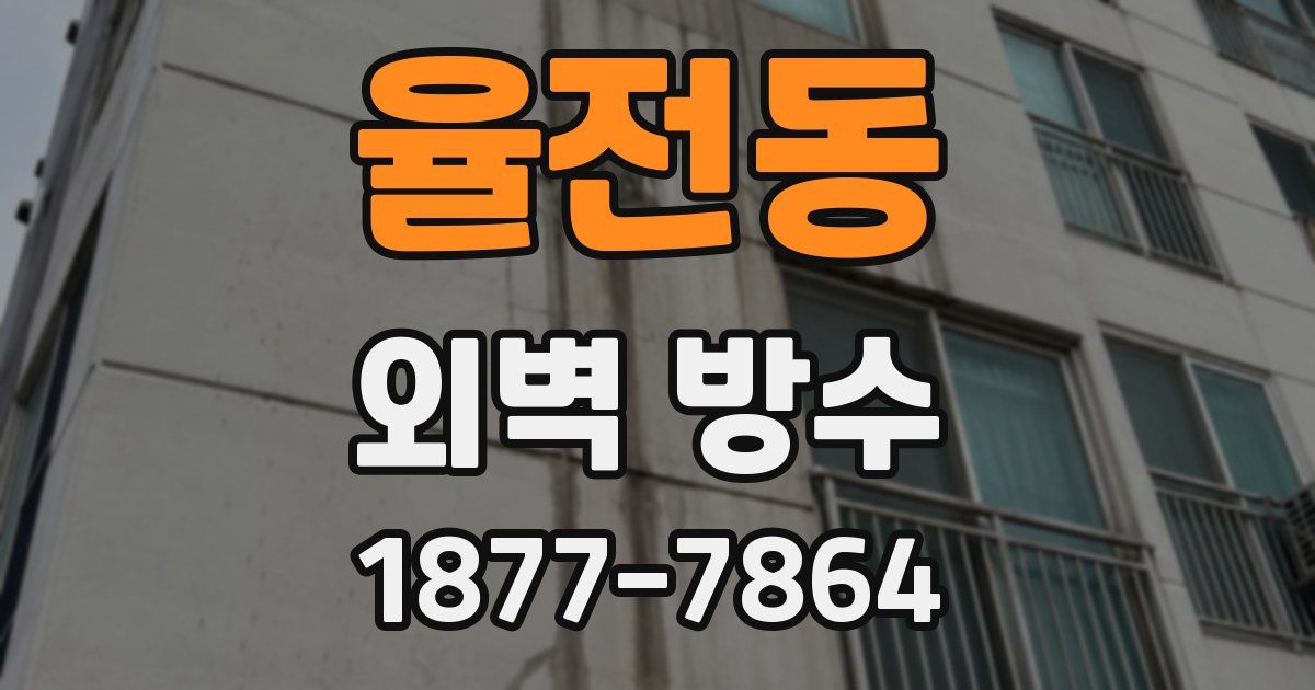 율전동 외벽 방수