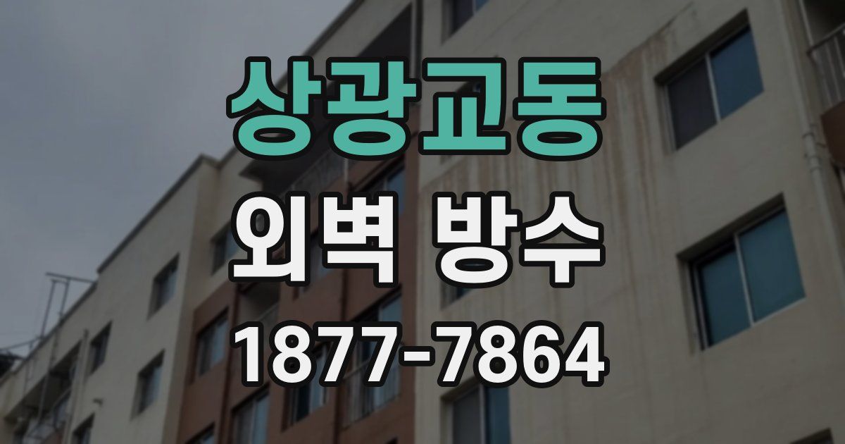 상광교동 외벽 방수