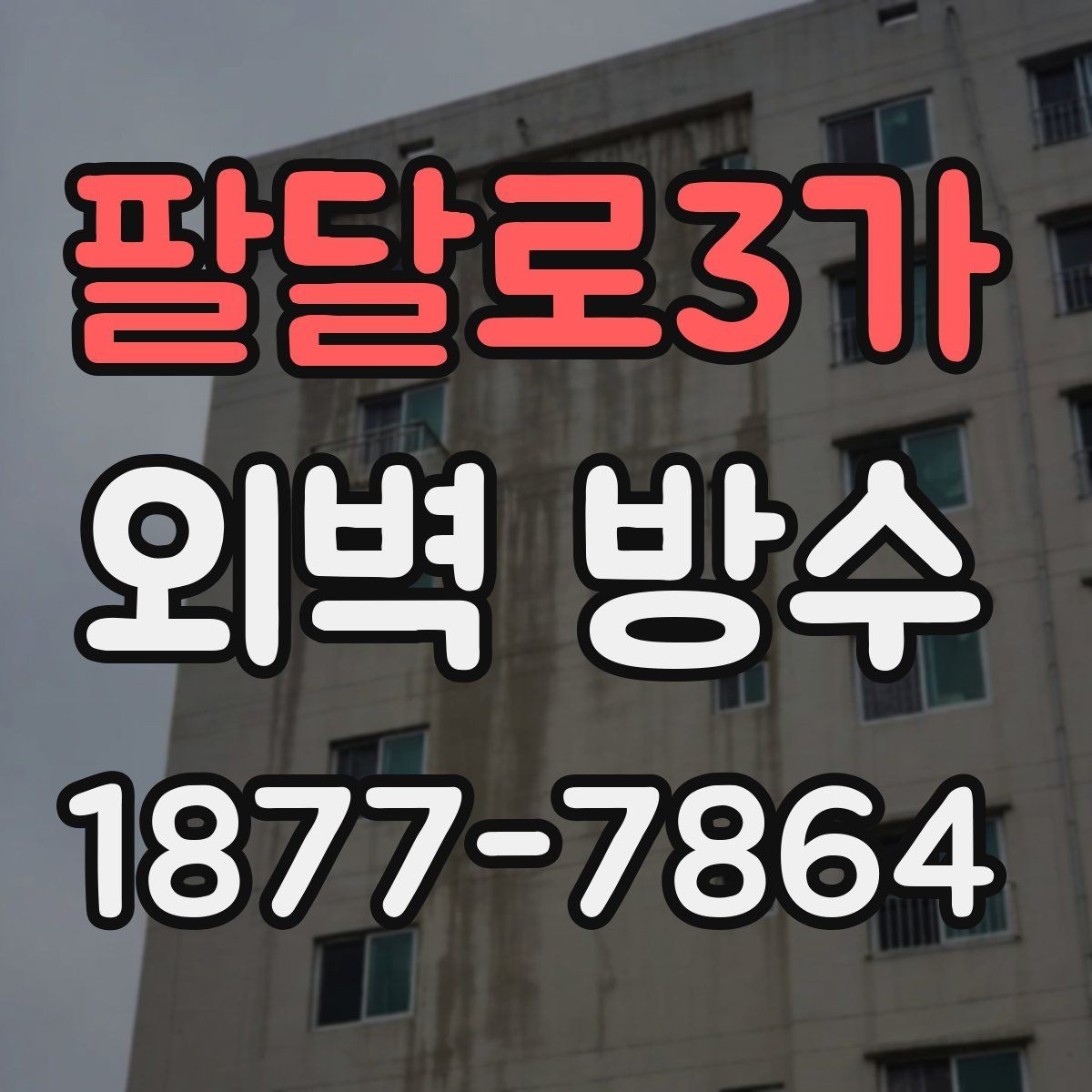 팔달로3가 외벽 방수 보수 공사에서 자주 보는 문제