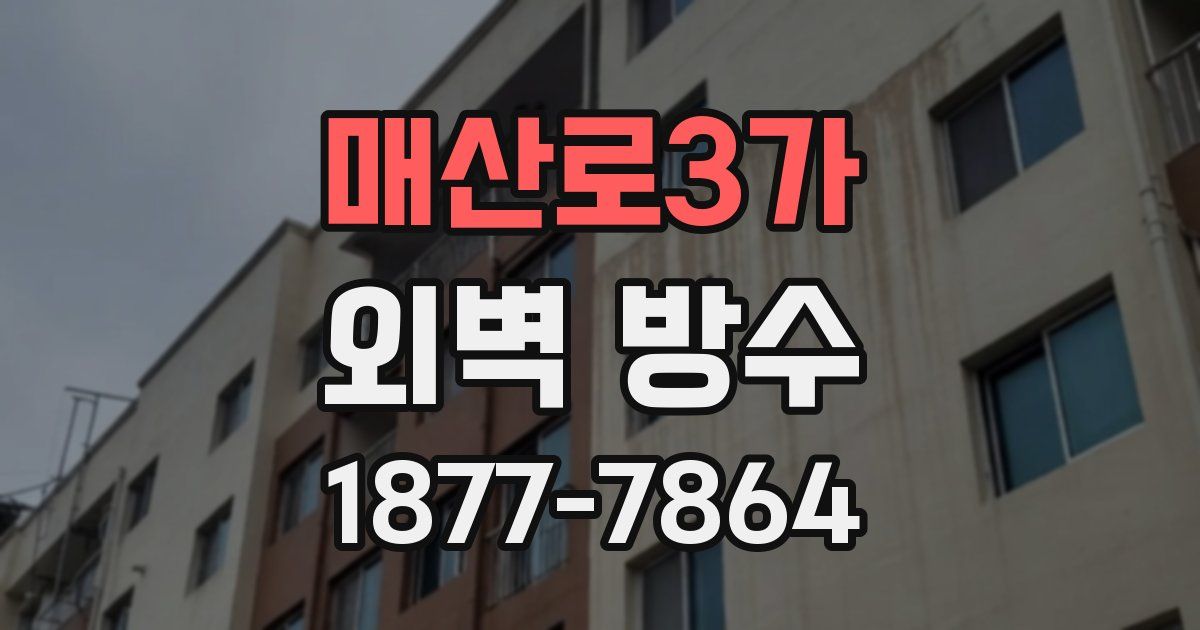 매산로3가 외벽 방수