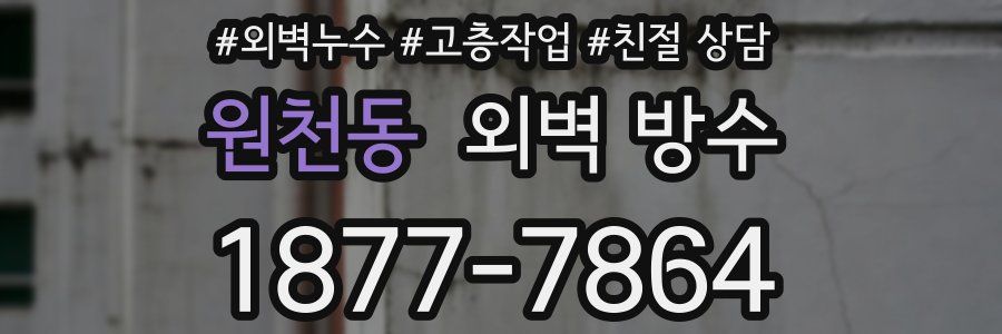 원천동 외벽 방수