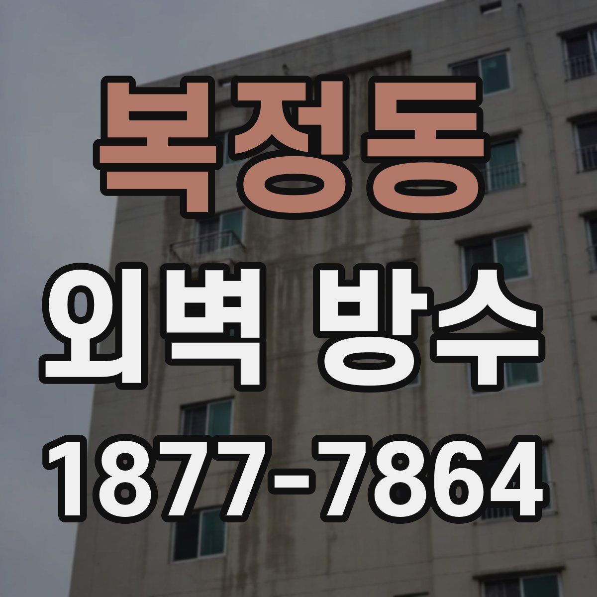 복정동 외벽 방수