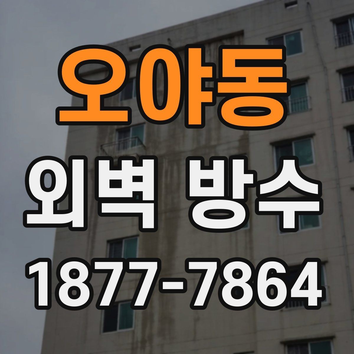 오야동 외벽 방수 현장 사진으로 보는 시공 전후 차이