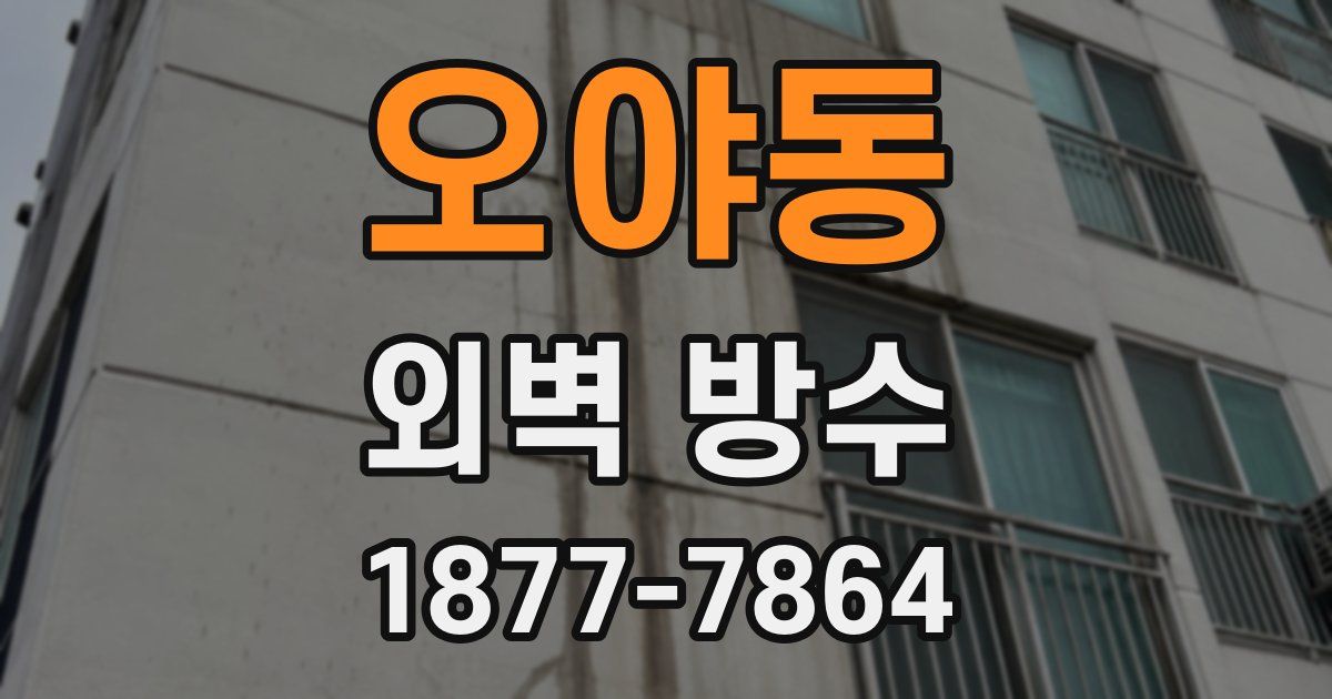오야동 외벽 방수