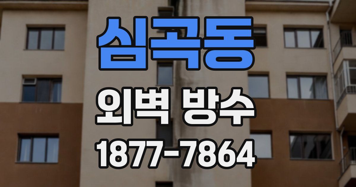 심곡동 외벽 방수