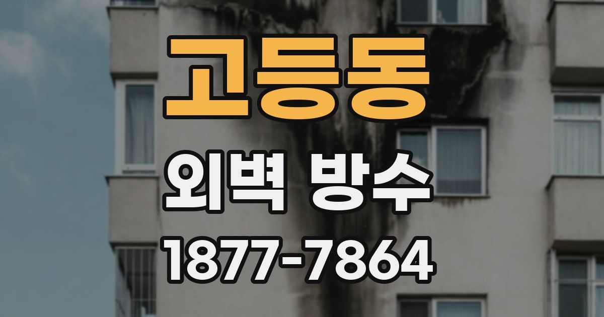 고등동 외벽 방수