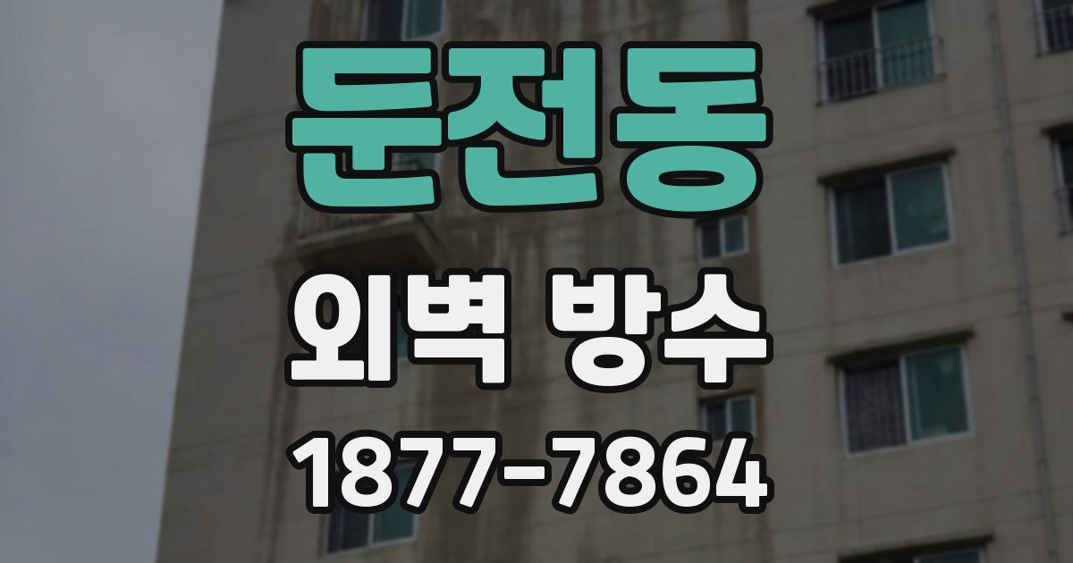 둔전동 외벽 방수