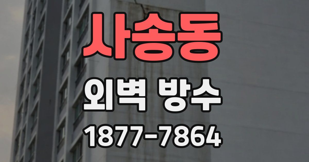 사송동 외벽 방수