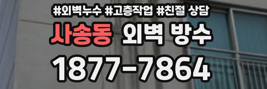 사송동 외벽 방수