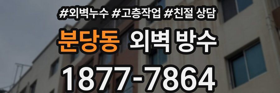 분당동 외벽 방수