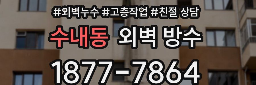 수내동 외벽 방수