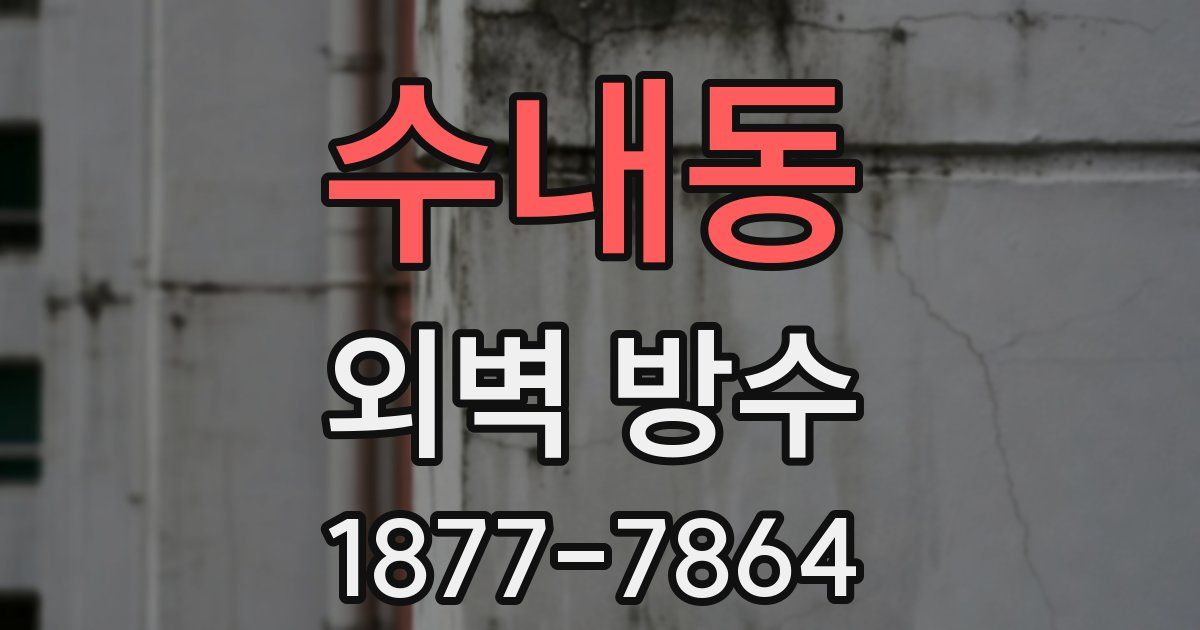수내동 외벽 방수