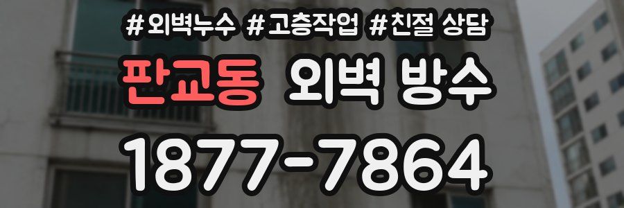 판교동 외벽 방수
