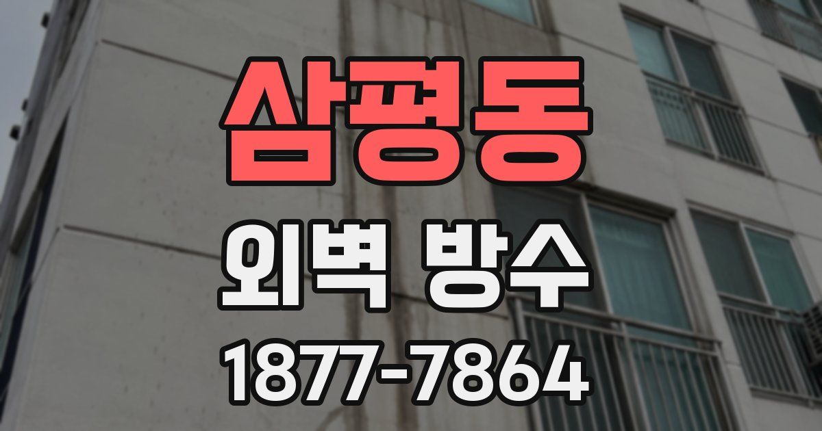 삼평동 외벽 방수