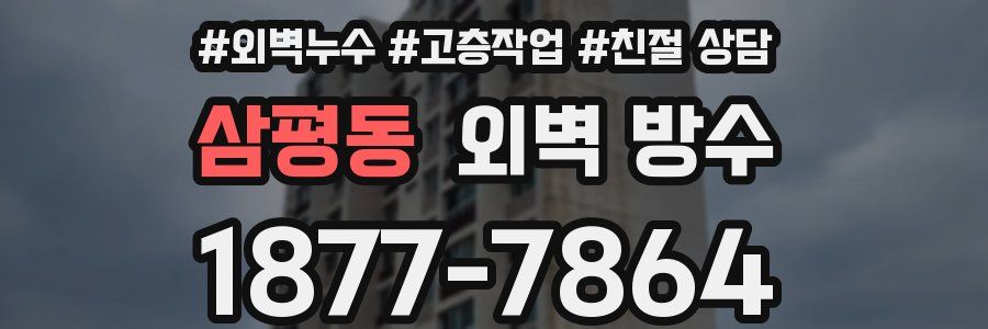 삼평동 외벽 방수